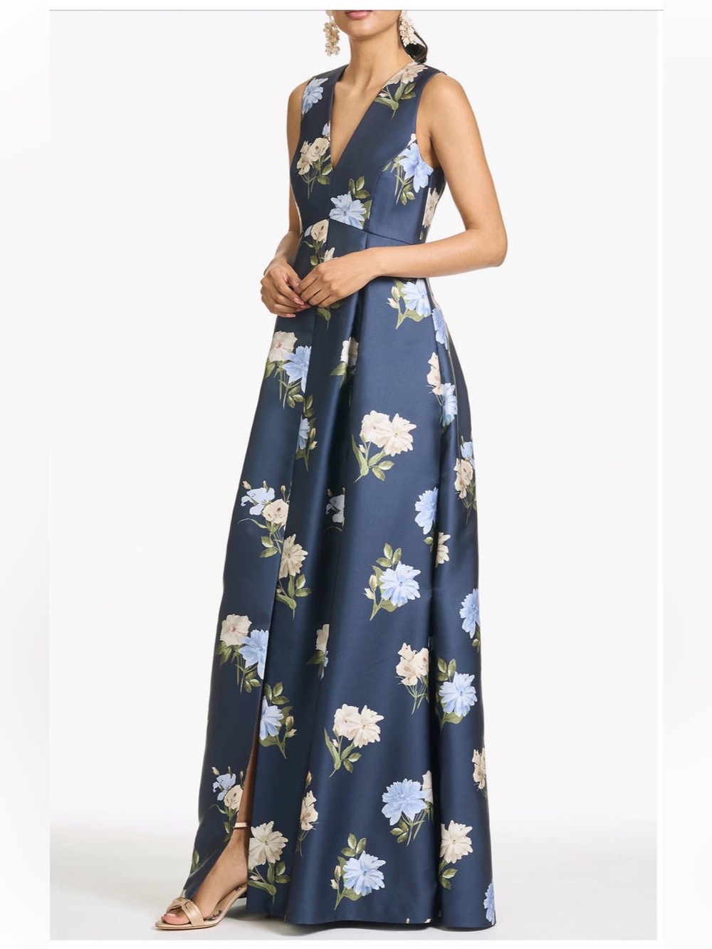 Sachin + Babi Brooklynne Floral Mikado Gown